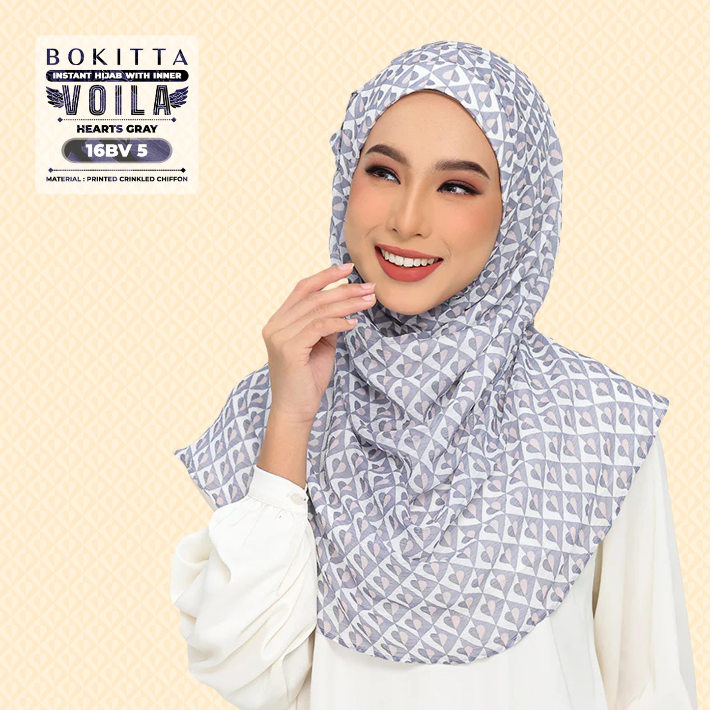 Bokitta Inspired Hearts Gray Collection - Free Box (16BB5)
