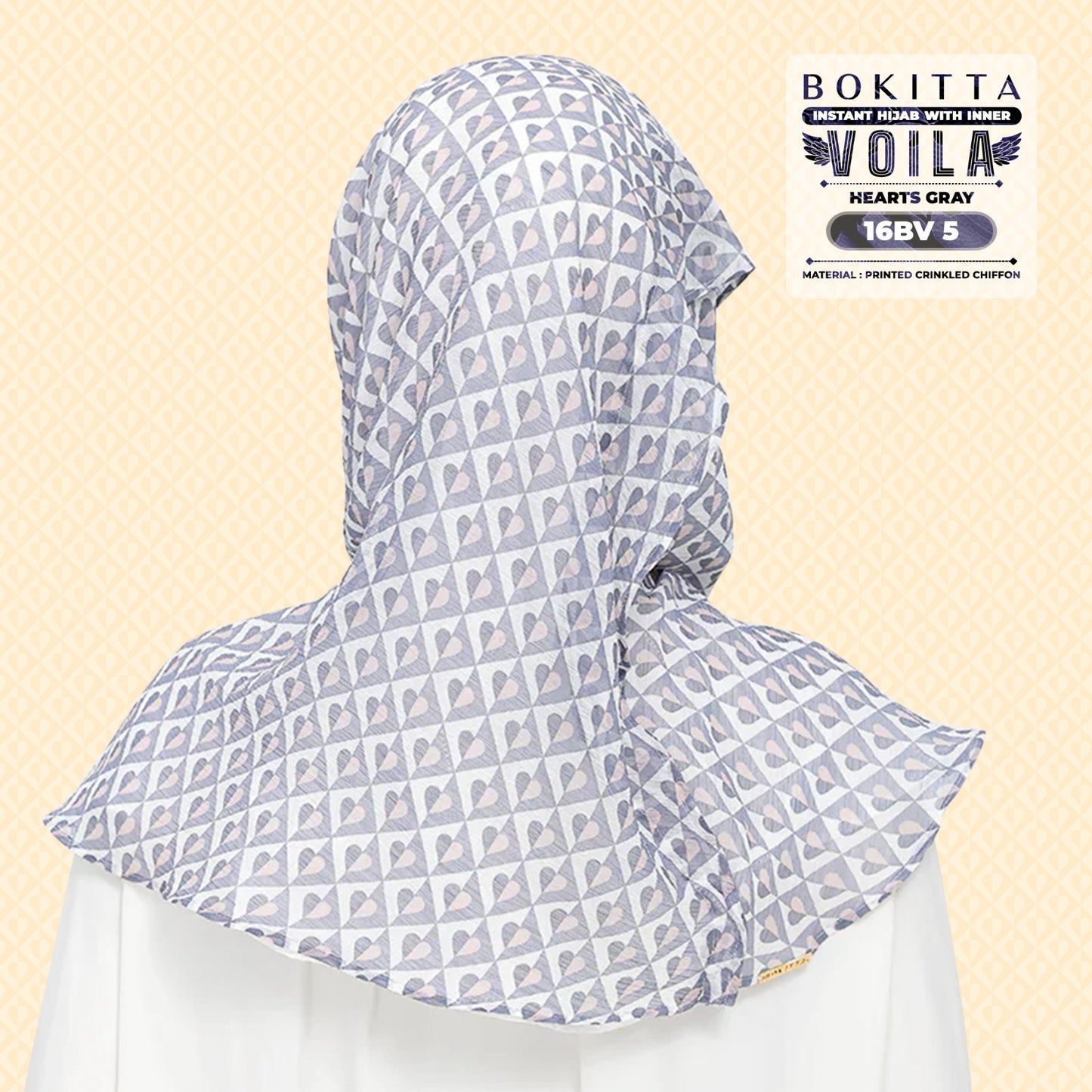 Bokitta Inspired Hearts Gray Collection - Free Box (16BB5)