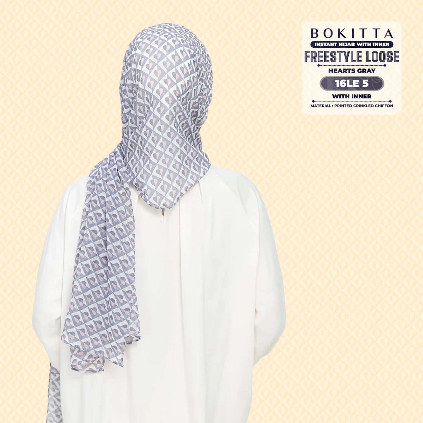 Bokitta Inspired Hearts Gray Collection - Free Box (16BB5)
