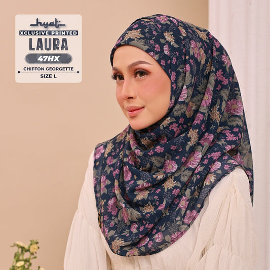 Hyat Hijab Inspired Laura Xclusive & Instant Shawl Collection (47HX-47HM)