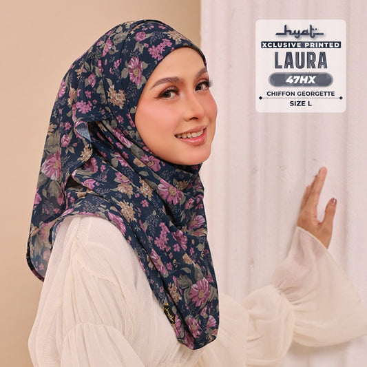 Hyat Hijab Inspired Laura Xclusive & Instant Shawl Collection (47HX-47HM)