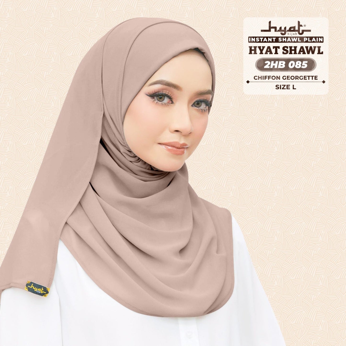 HYat Hijab Inspired Instant Shawl Plain Collection (2HB)