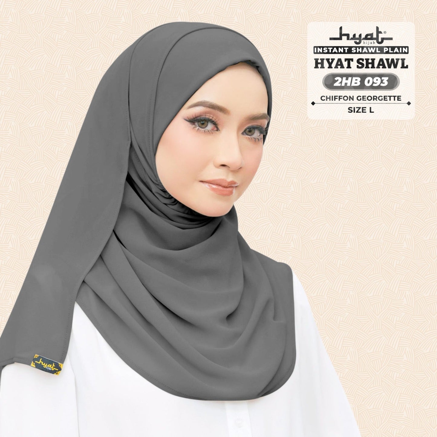 HYat Hijab Inspired Instant Shawl Plain Collection (2HB)