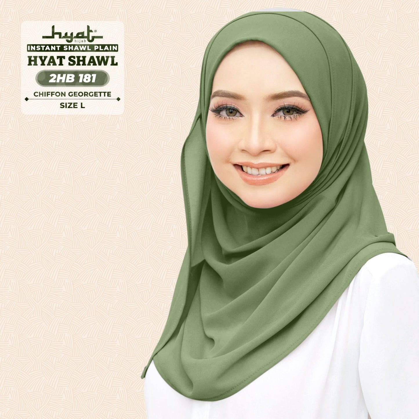 HYat Hijab Inspired Instant Shawl Plain Collection (2HB)