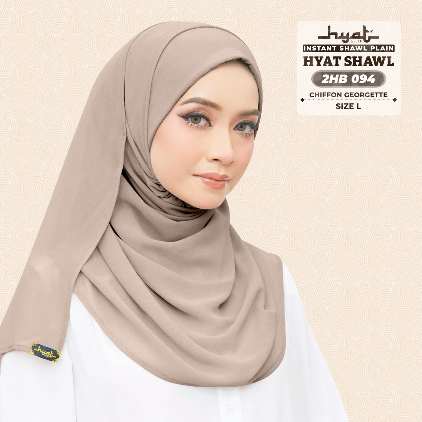 HYat Hijab Inspired Instant Shawl Plain Collection (2HB)
