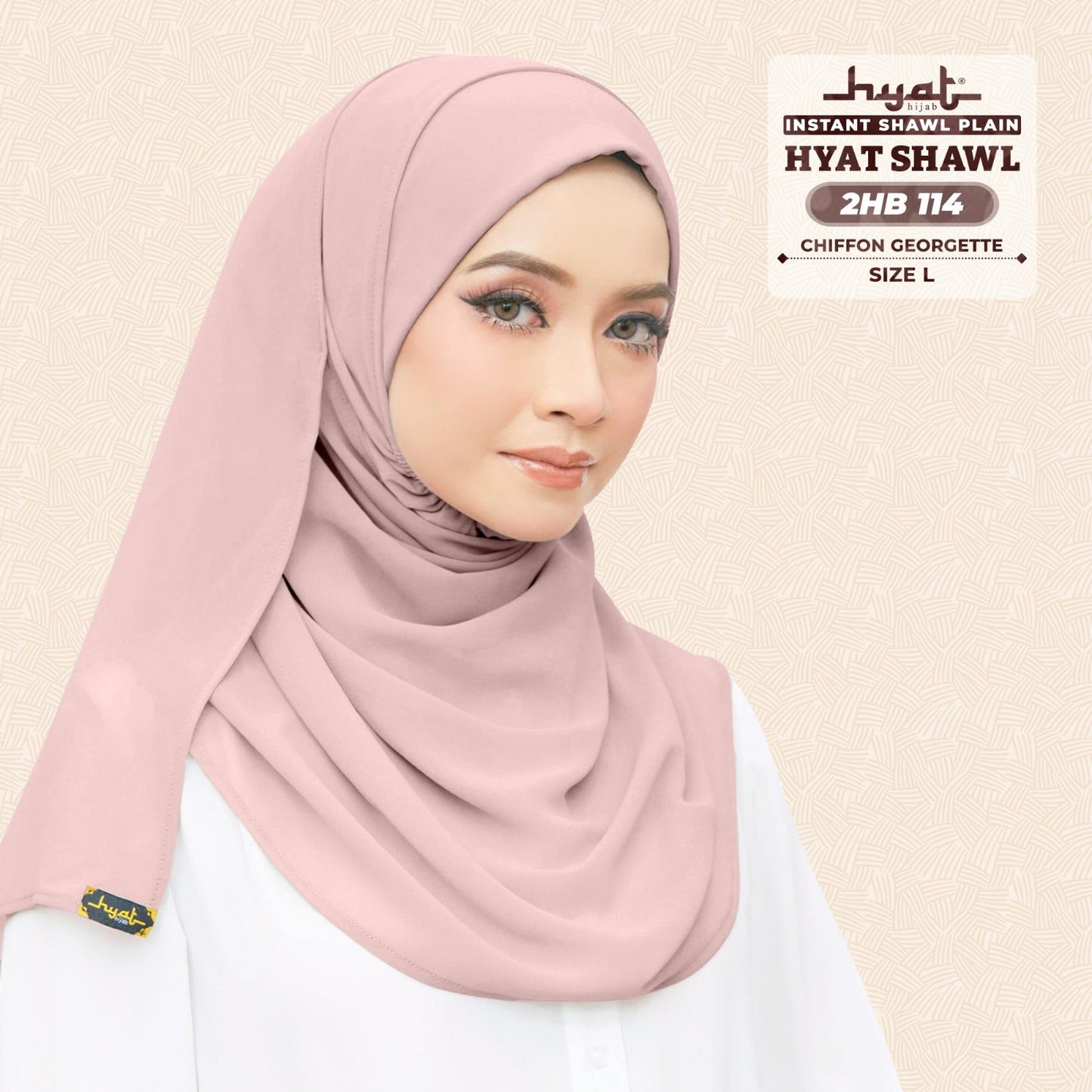 HYat Hijab Inspired Instant Shawl Plain Collection (2HB)