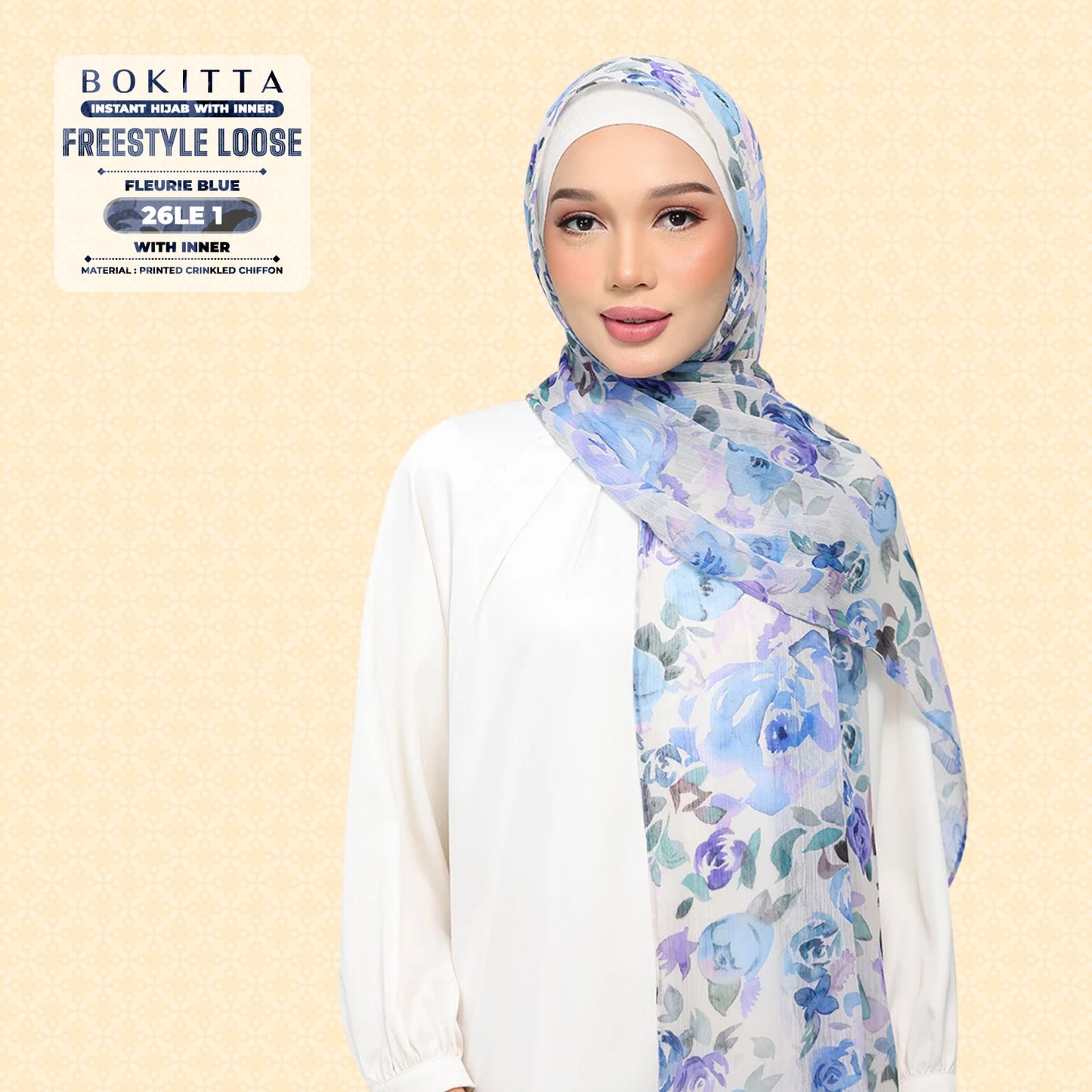 Bokitta Inspired Blossom Gateway In Fleurie Blue Collecion - Free Box
