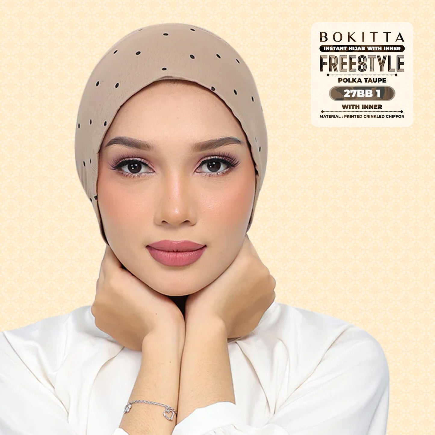 Bokitta Inspired Polka Taupe Collecion - Free Box