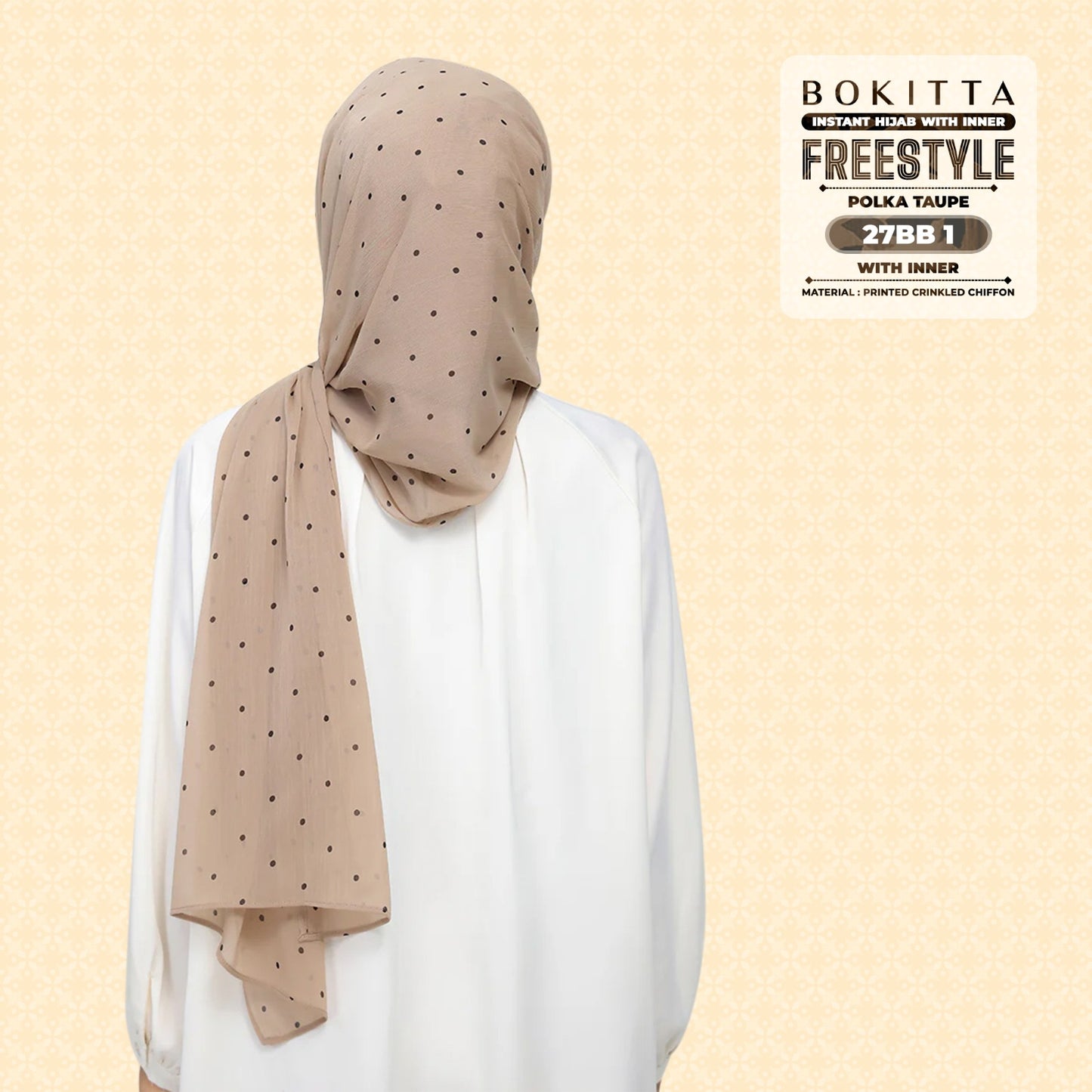 Bokitta Inspired Polka Taupe Collecion - Free Box