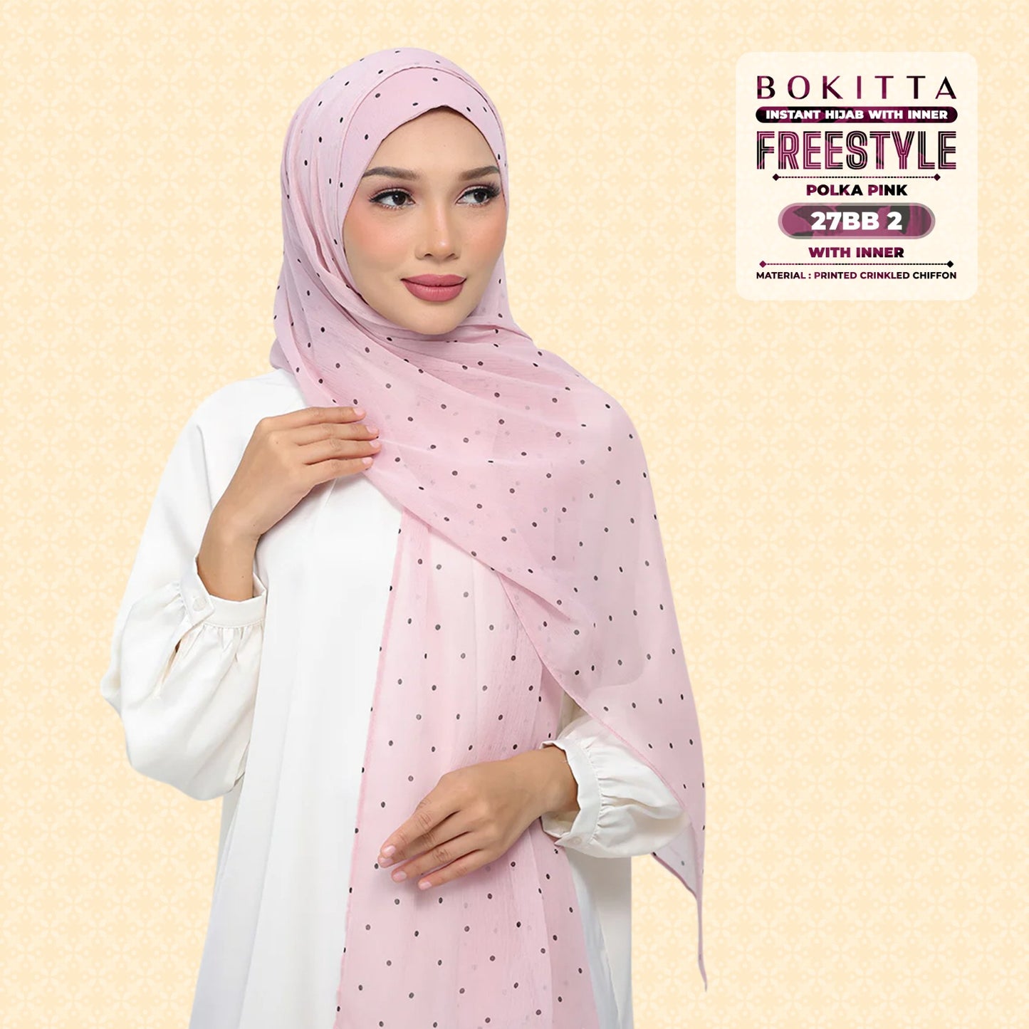 Bokitta Inspired Polka Pink Collecion - Free Box