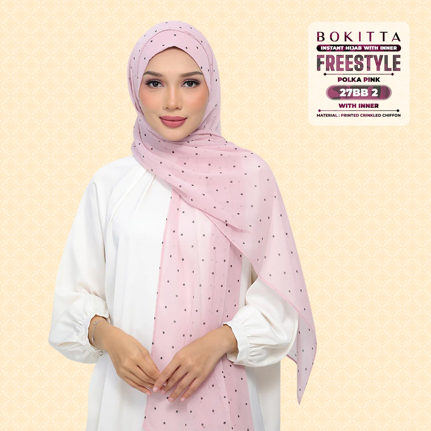 Bokitta Inspired Polka Pink Collecion - Free Box