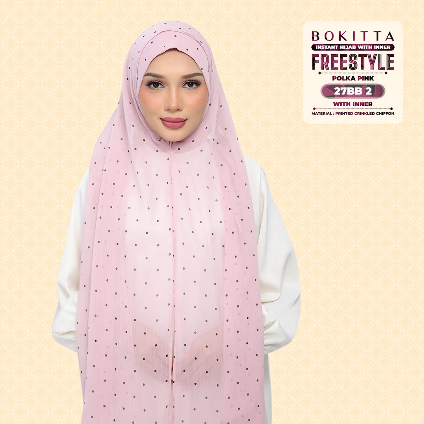 Bokitta Inspired Polka Pink Collecion - Free Box