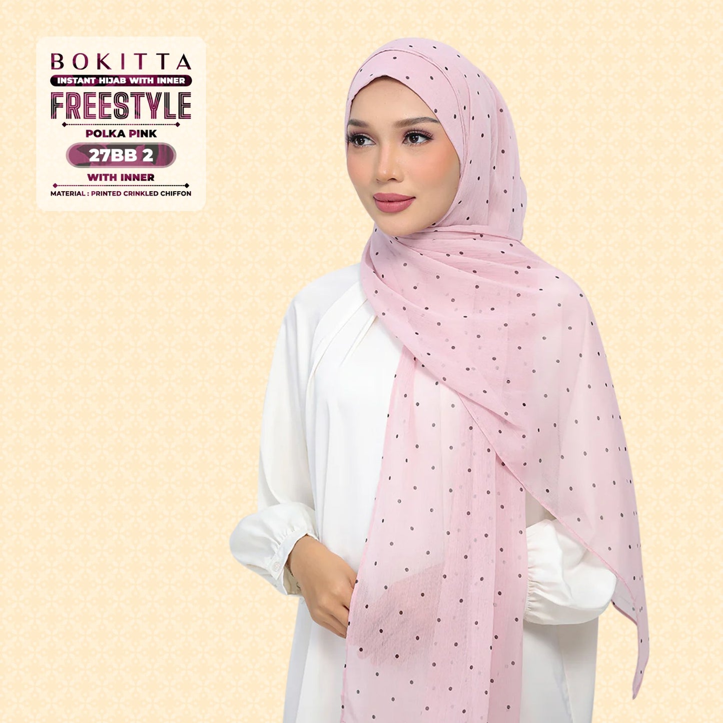 Bokitta Inspired Polka Pink Collecion - Free Box
