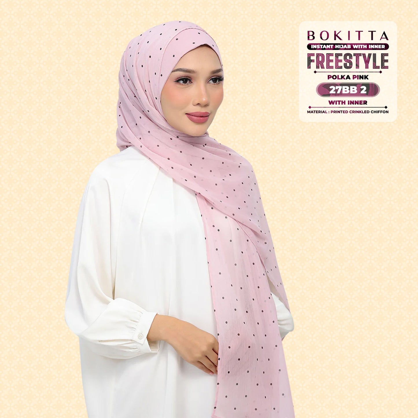 Bokitta Inspired Polka Pink Collecion - Free Box