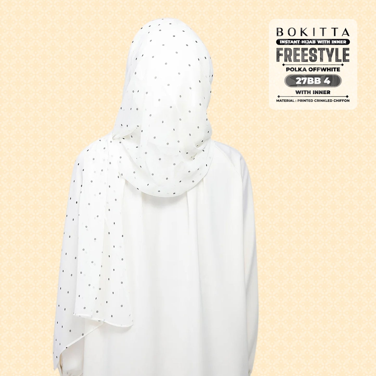 Bokitta Inspired Polka Offwhite Collecion - Free Box