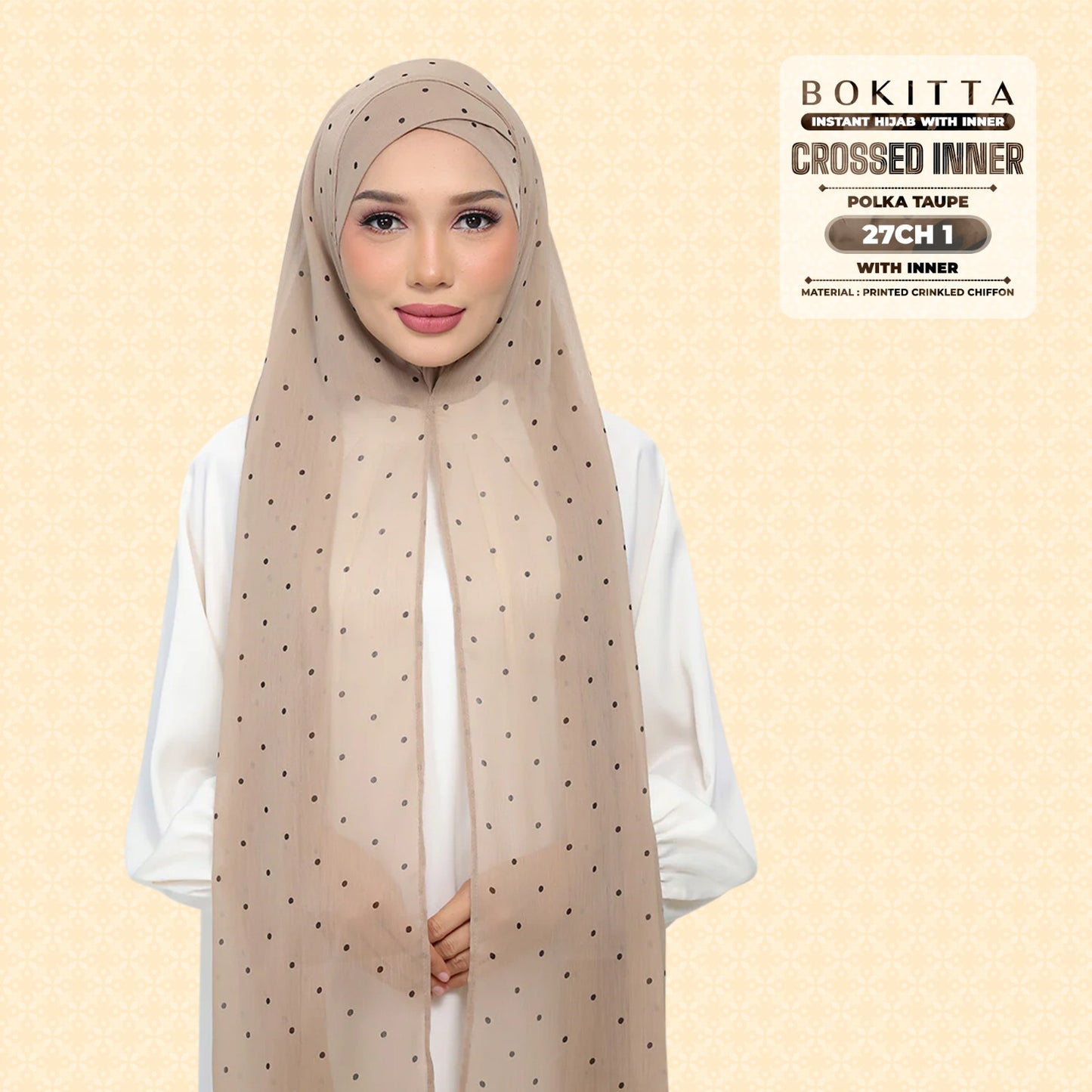 Bokitta Inspired Polka Taupe Collecion - Free Box