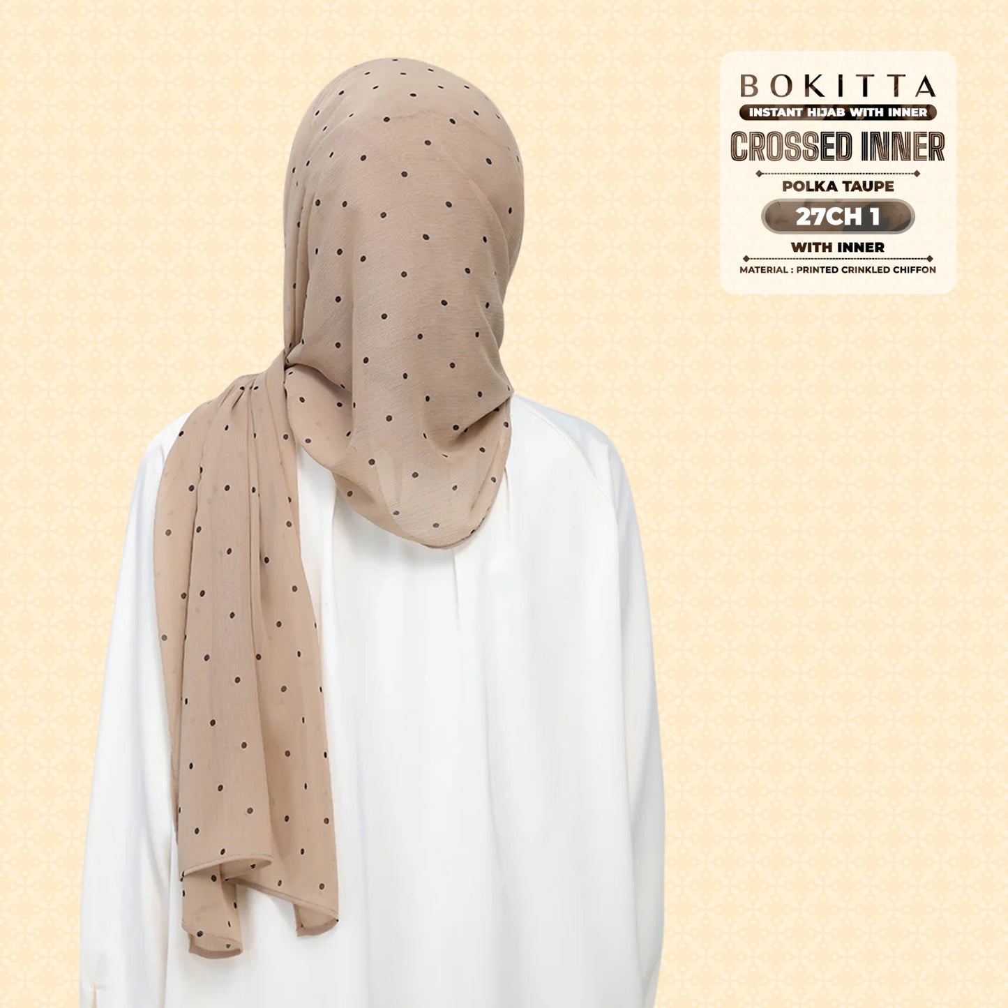 Bokitta Inspired Polka Taupe Collecion - Free Box