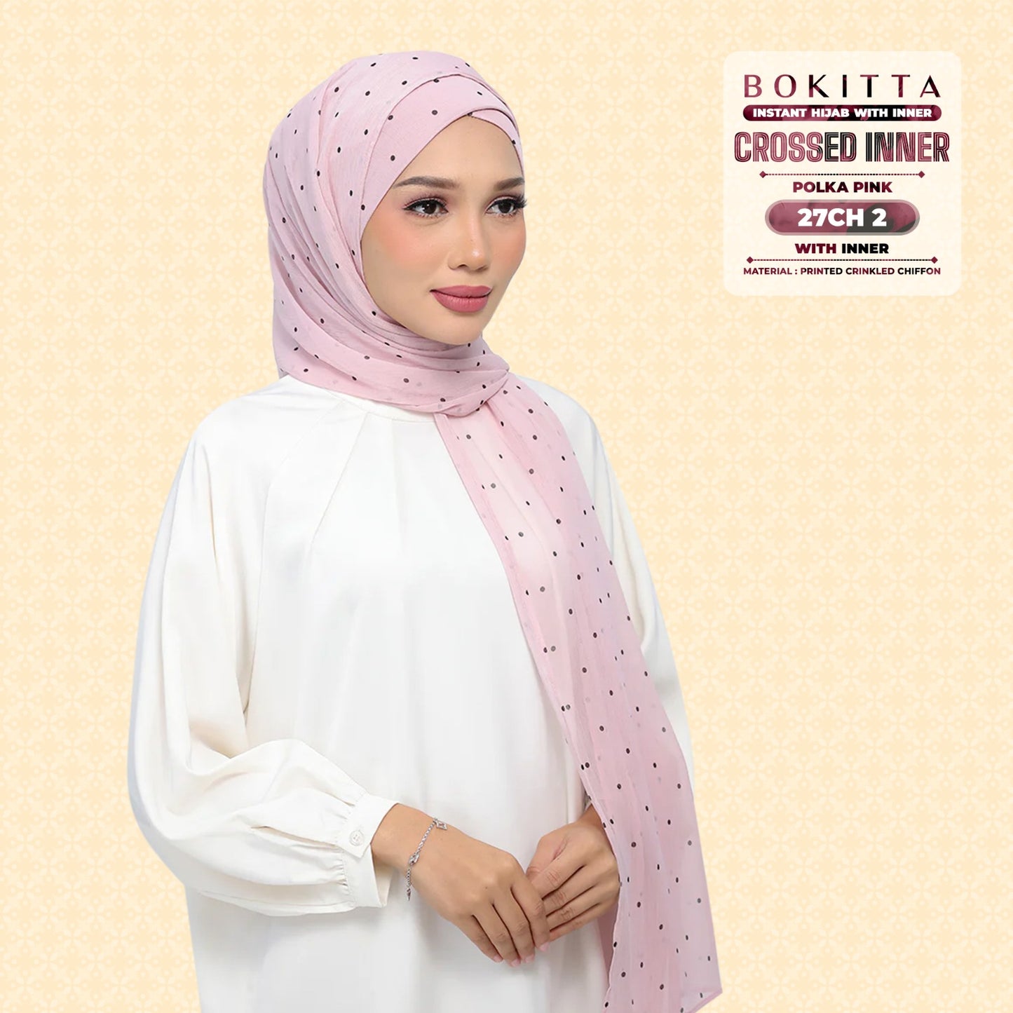 Bokitta Inspired Polka Pink Collecion - Free Box