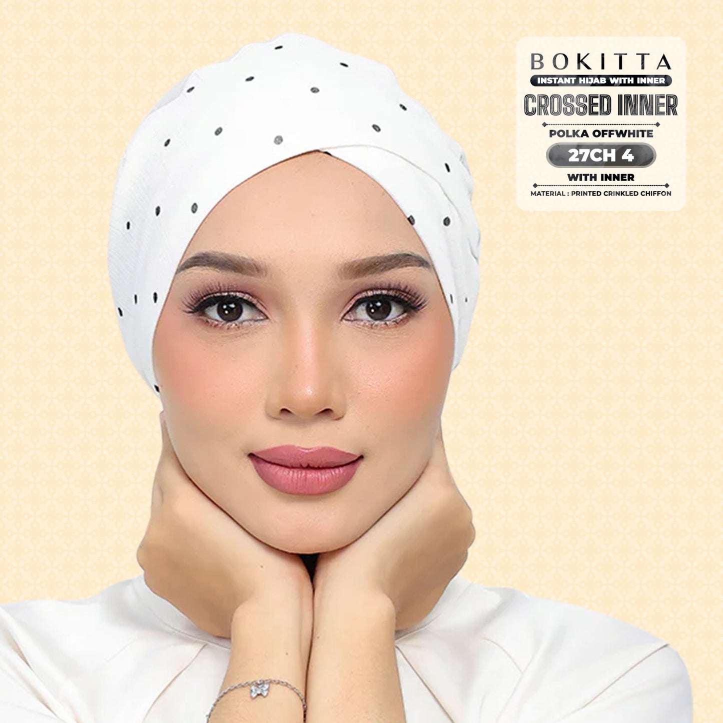 Bokitta Inspired Polka Offwhite Collecion - Free Box