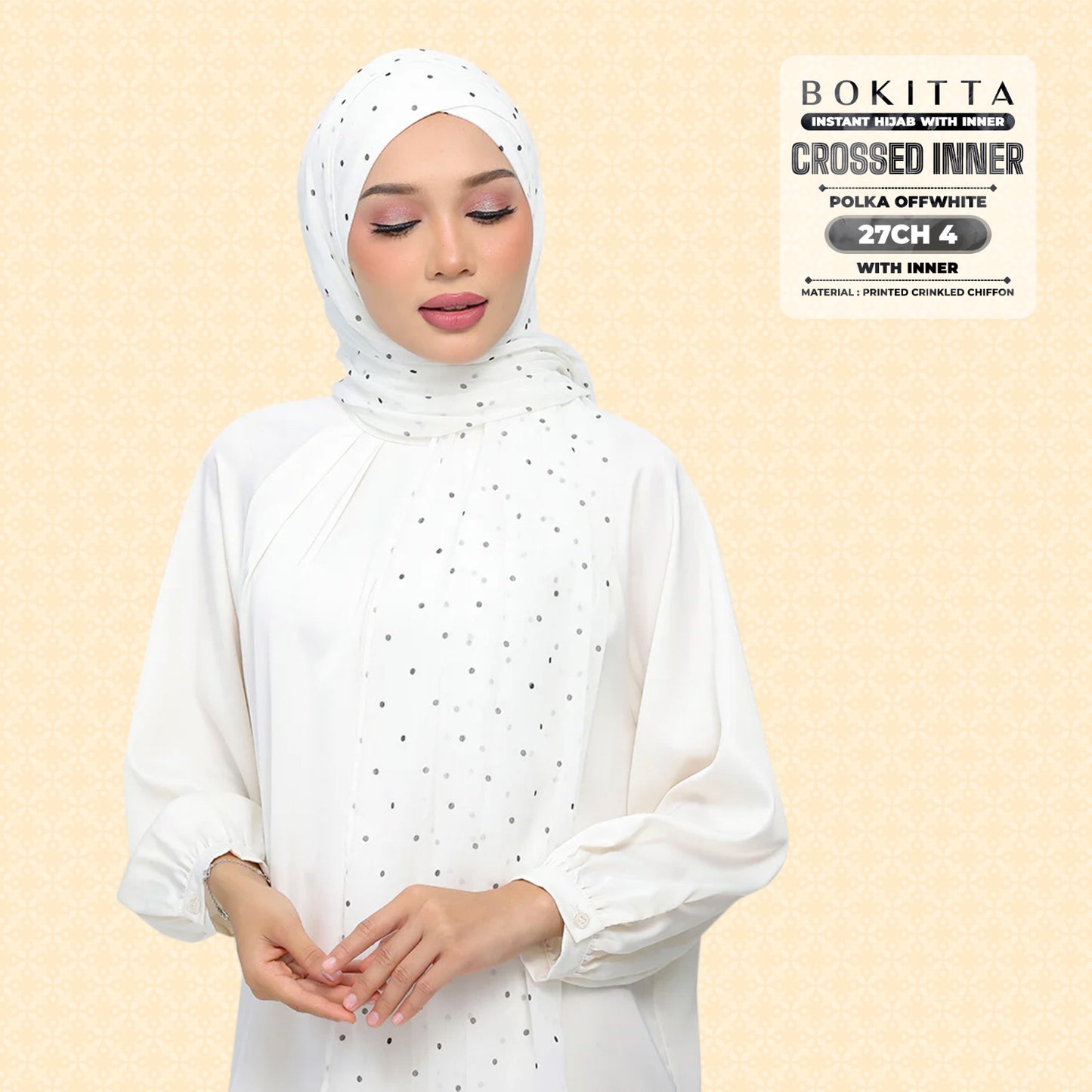 Bokitta Inspired Polka Offwhite Collecion - Free Box