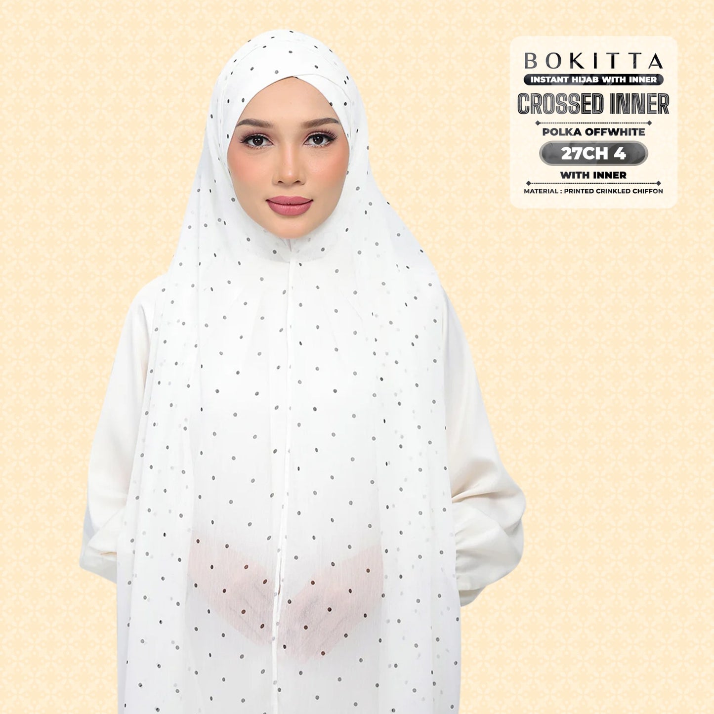 Bokitta Inspired Polka Offwhite Collecion - Free Box