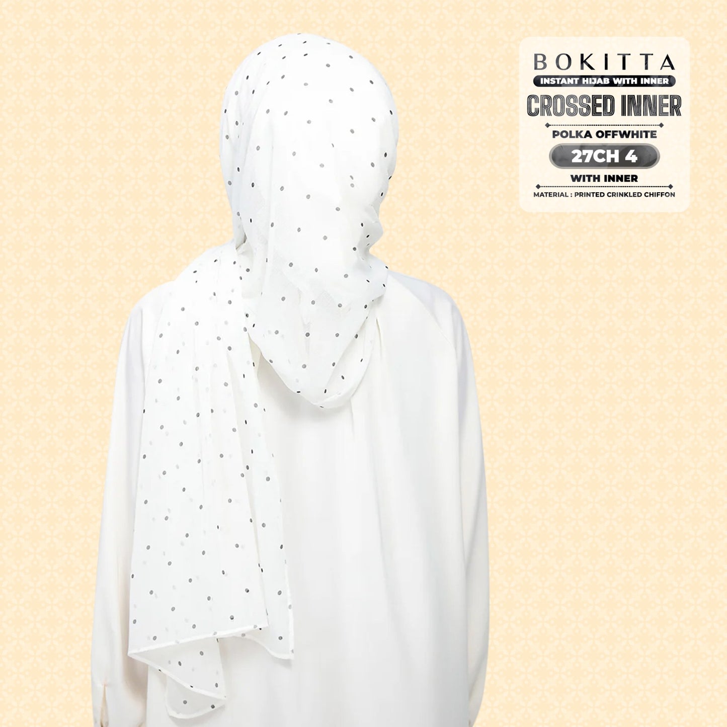 Bokitta Inspired Polka Offwhite Collecion - Free Box
