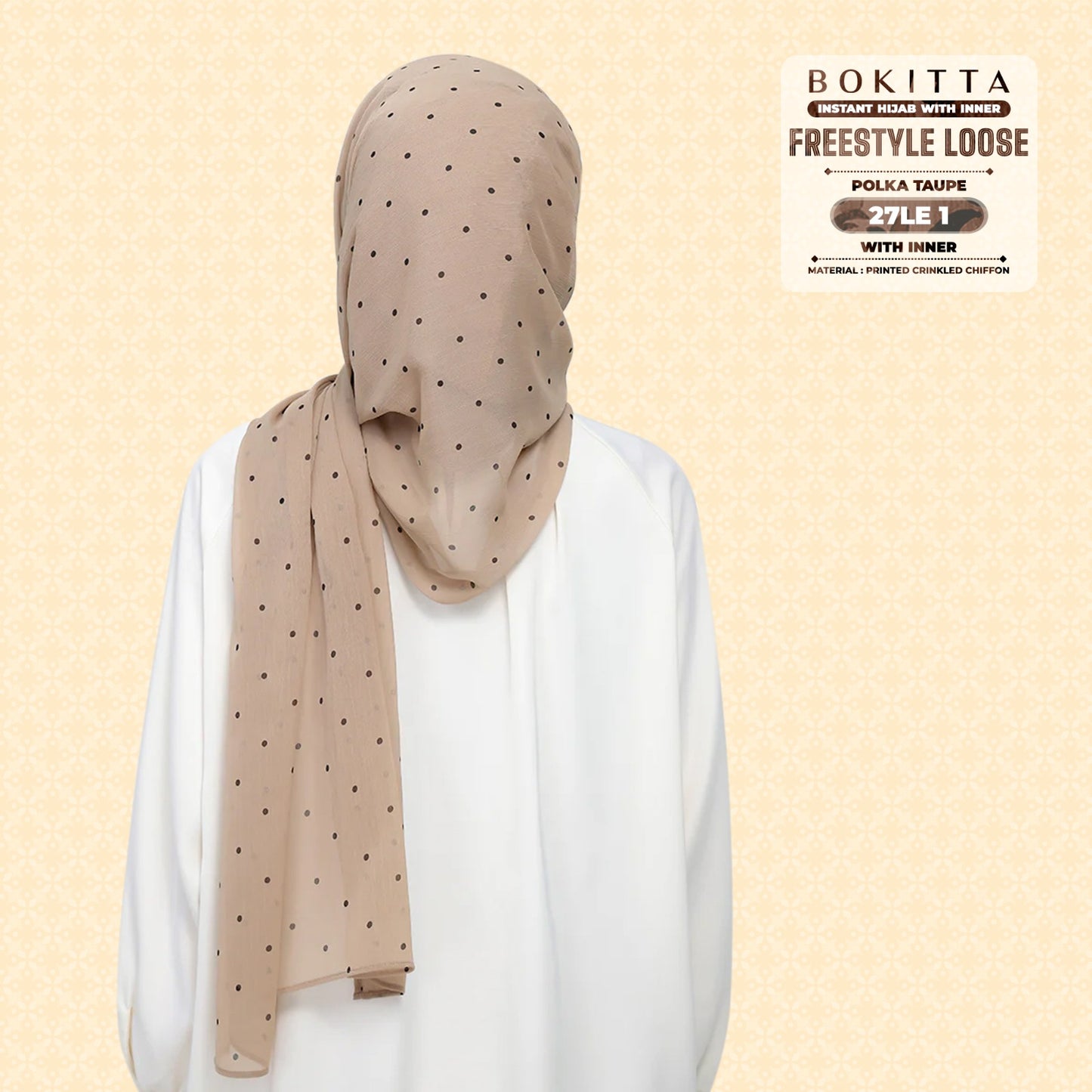 Bokitta Inspired Polka Taupe Collecion - Free Box