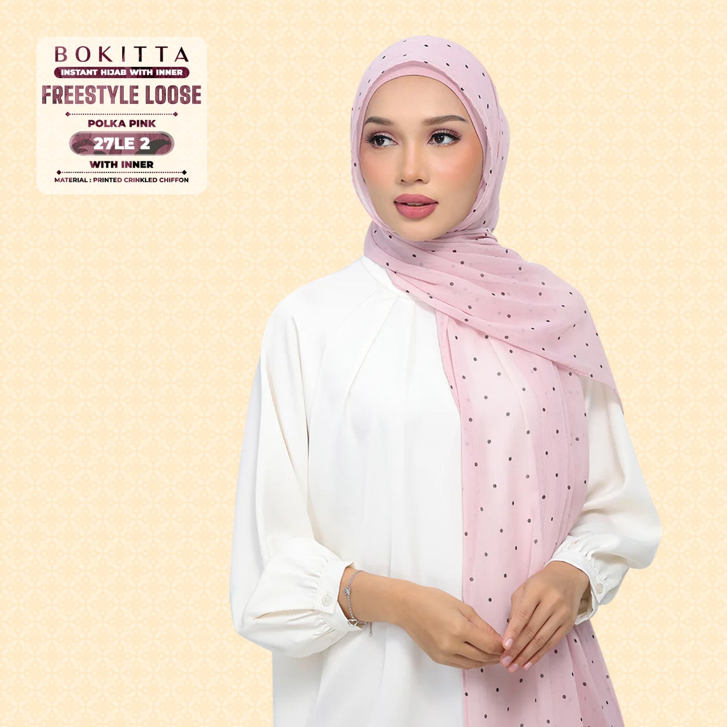 Bokitta Inspired Polka Pink Collecion - Free Box