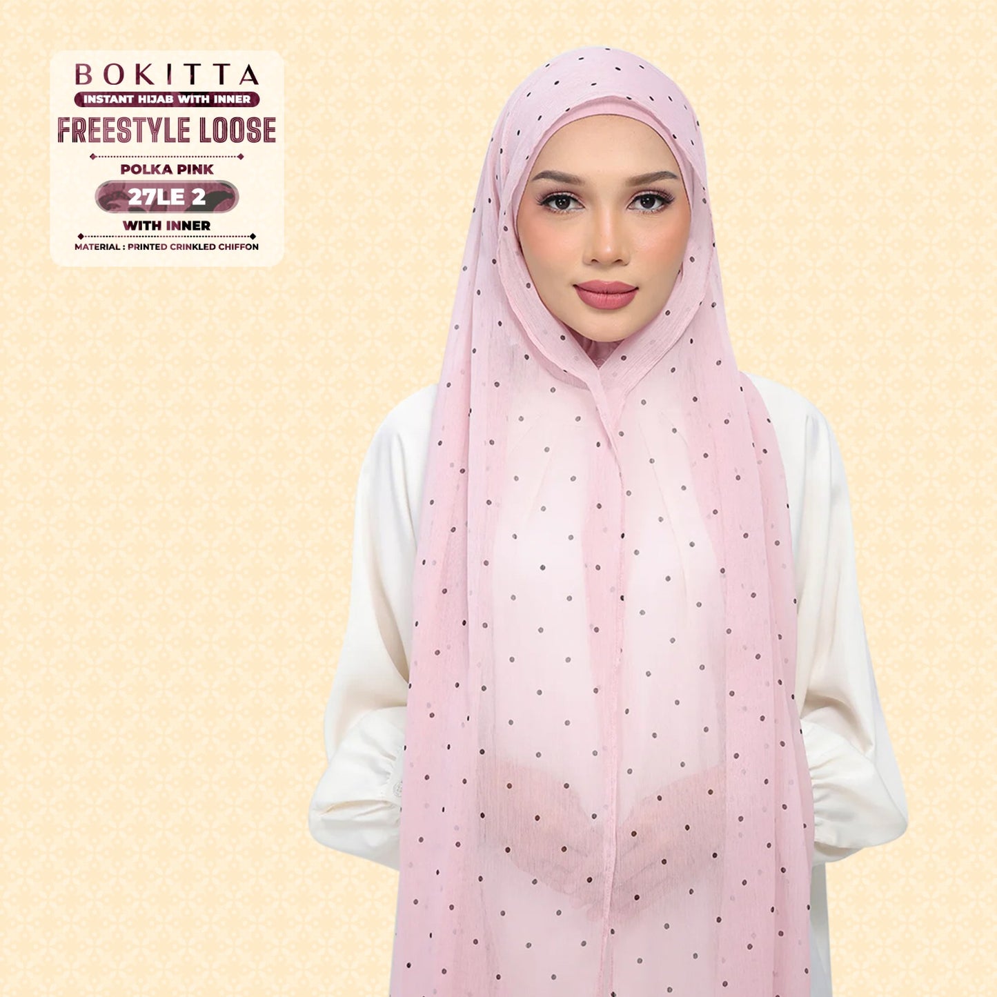Bokitta Inspired Polka Pink Collecion - Free Box