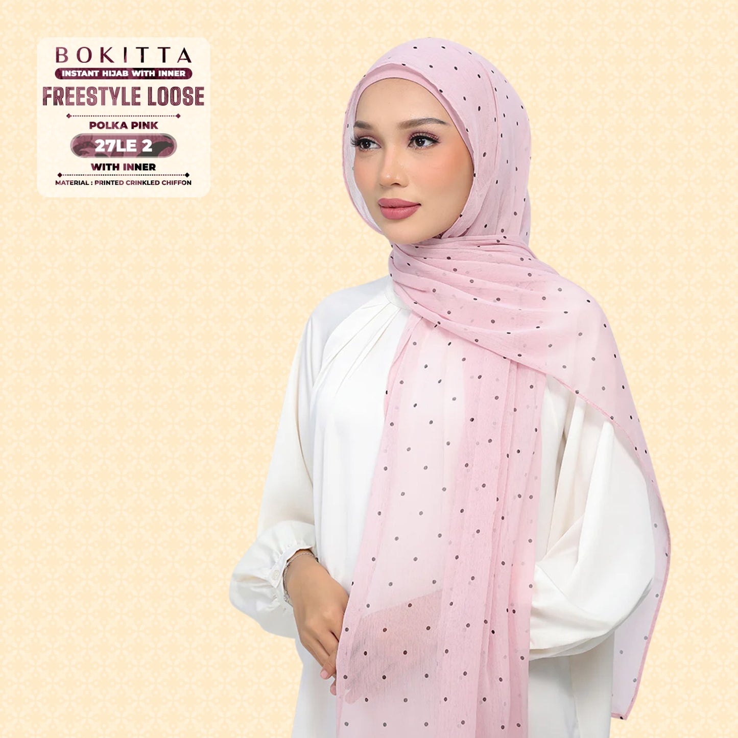Bokitta Inspired Polka Pink Collecion - Free Box