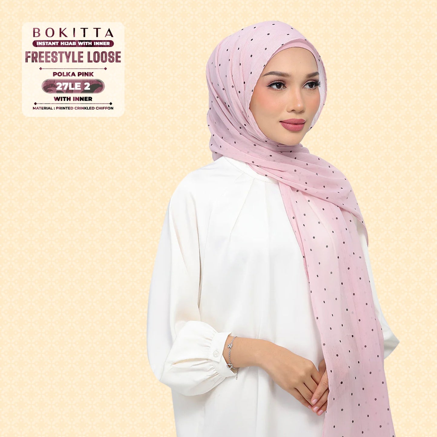 Bokitta Inspired Polka Pink Collecion - Free Box