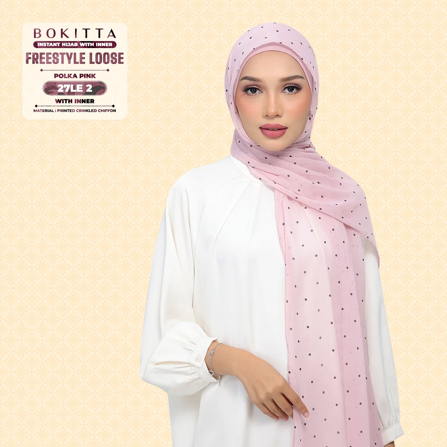 Bokitta Inspired Polka Pink Collecion - Free Box