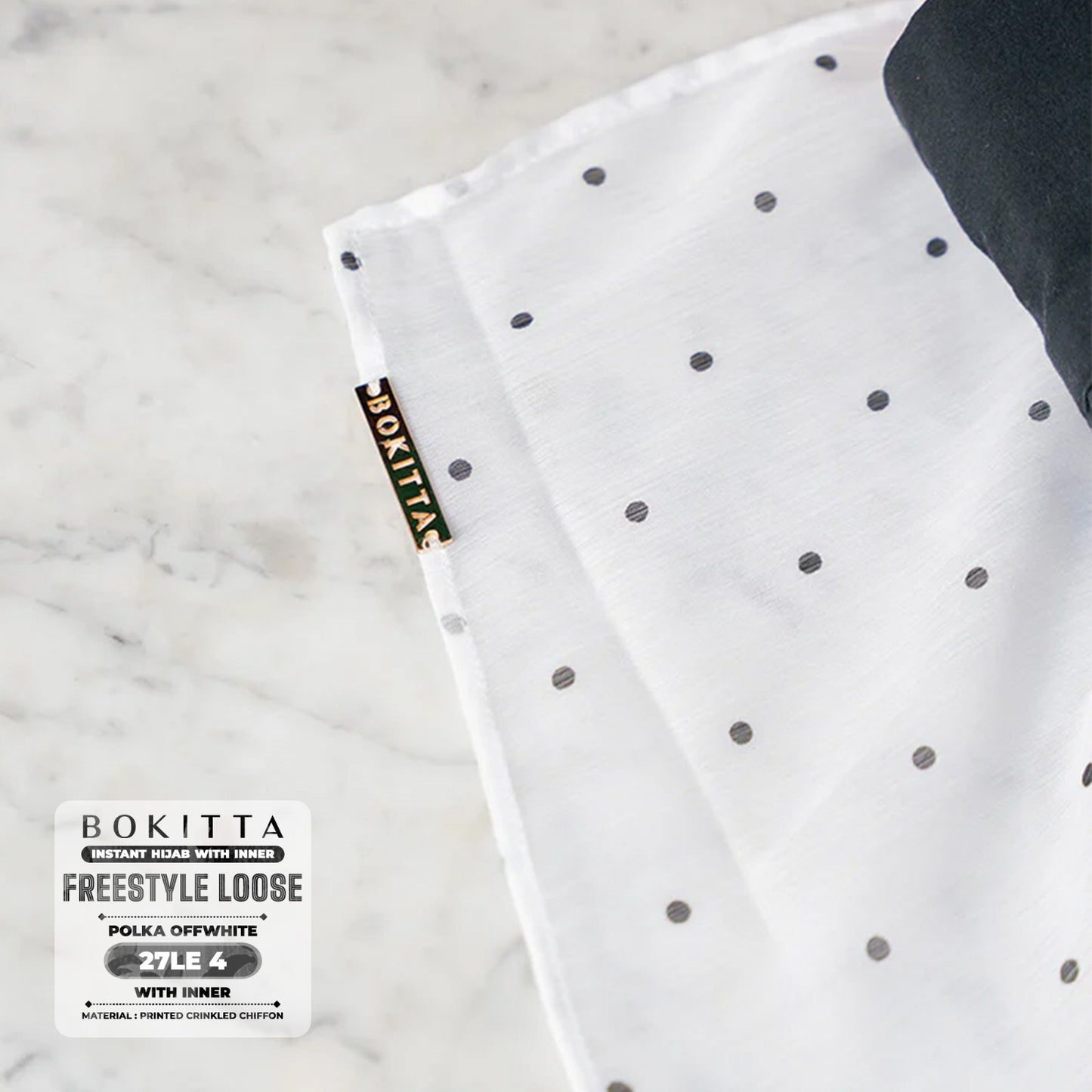 Bokitta Inspired Polka Offwhite Collecion - Free Box