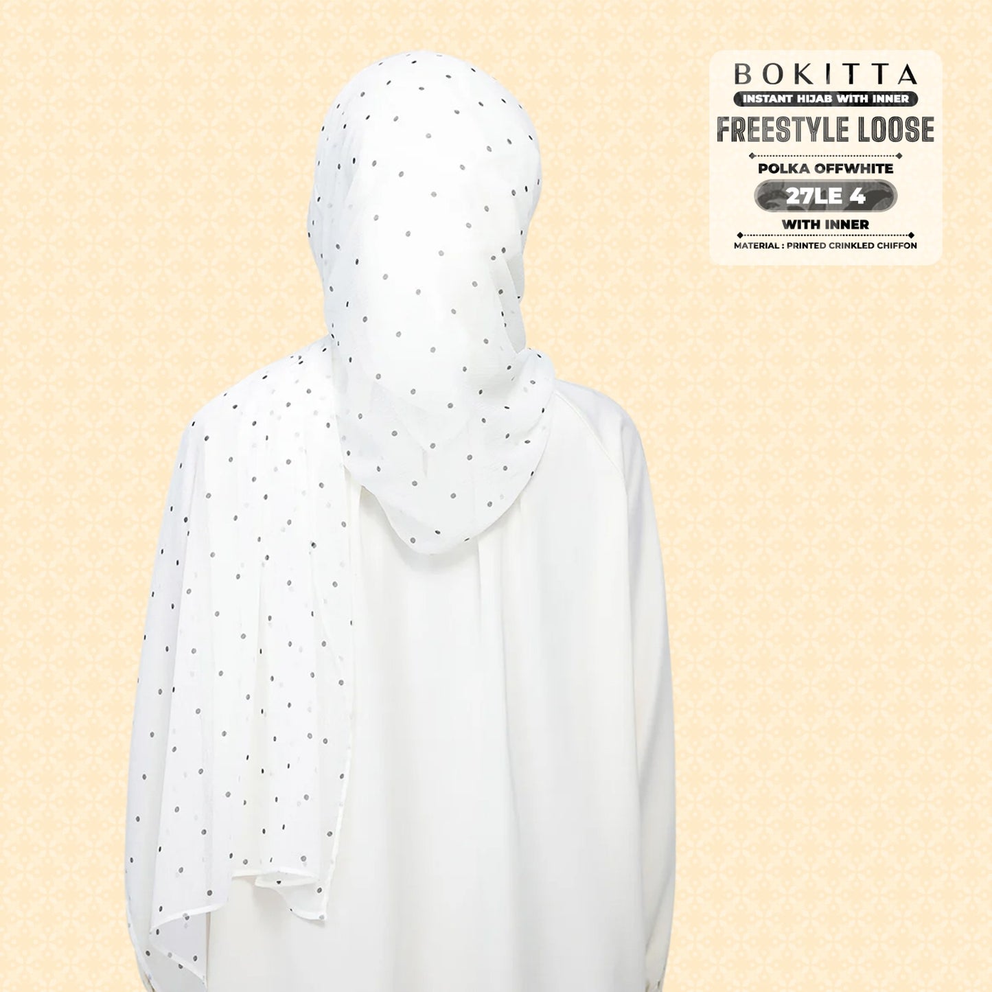 Bokitta Inspired Polka Offwhite Collecion - Free Box