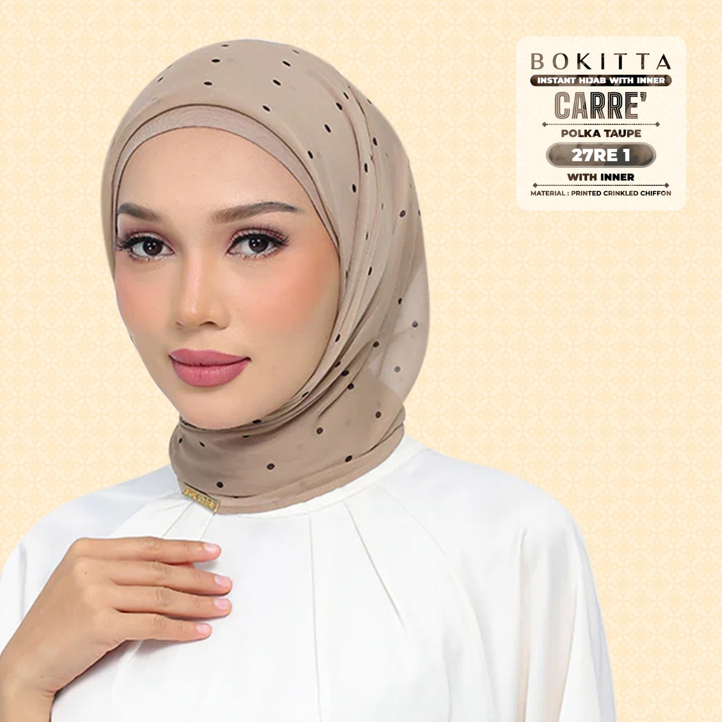 Bokitta Inspired Polka Taupe Collecion - Free Box