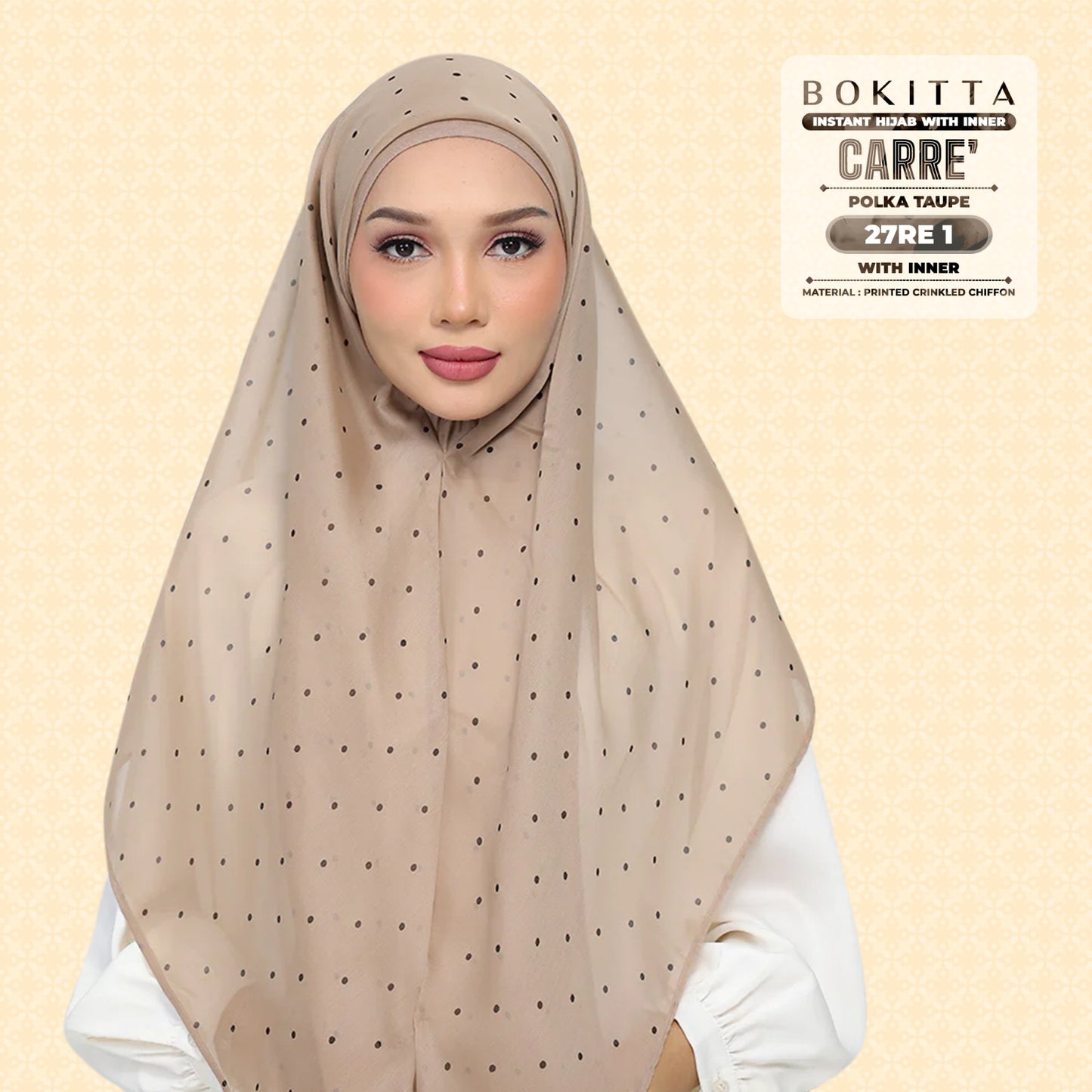 Bokitta Inspired Polka Taupe Collecion - Free Box