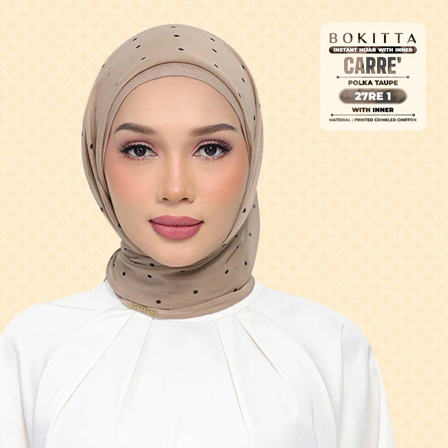 Bokitta Inspired Polka Taupe Collecion - Free Box