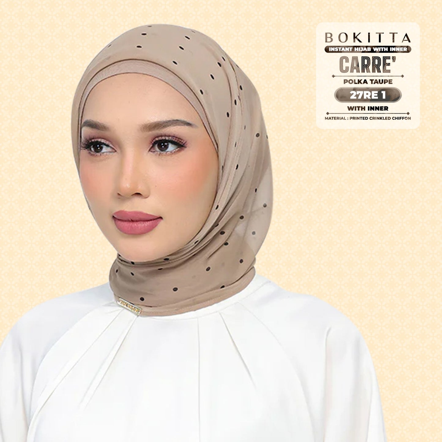 Bokitta Inspired Polka Taupe Collecion - Free Box