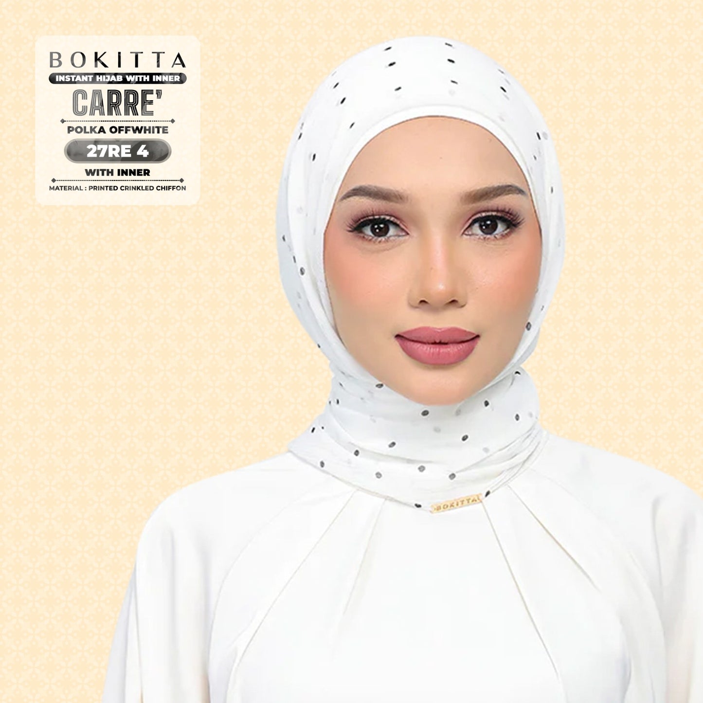 Bokitta Inspired Polka Offwhite Collecion - Free Box