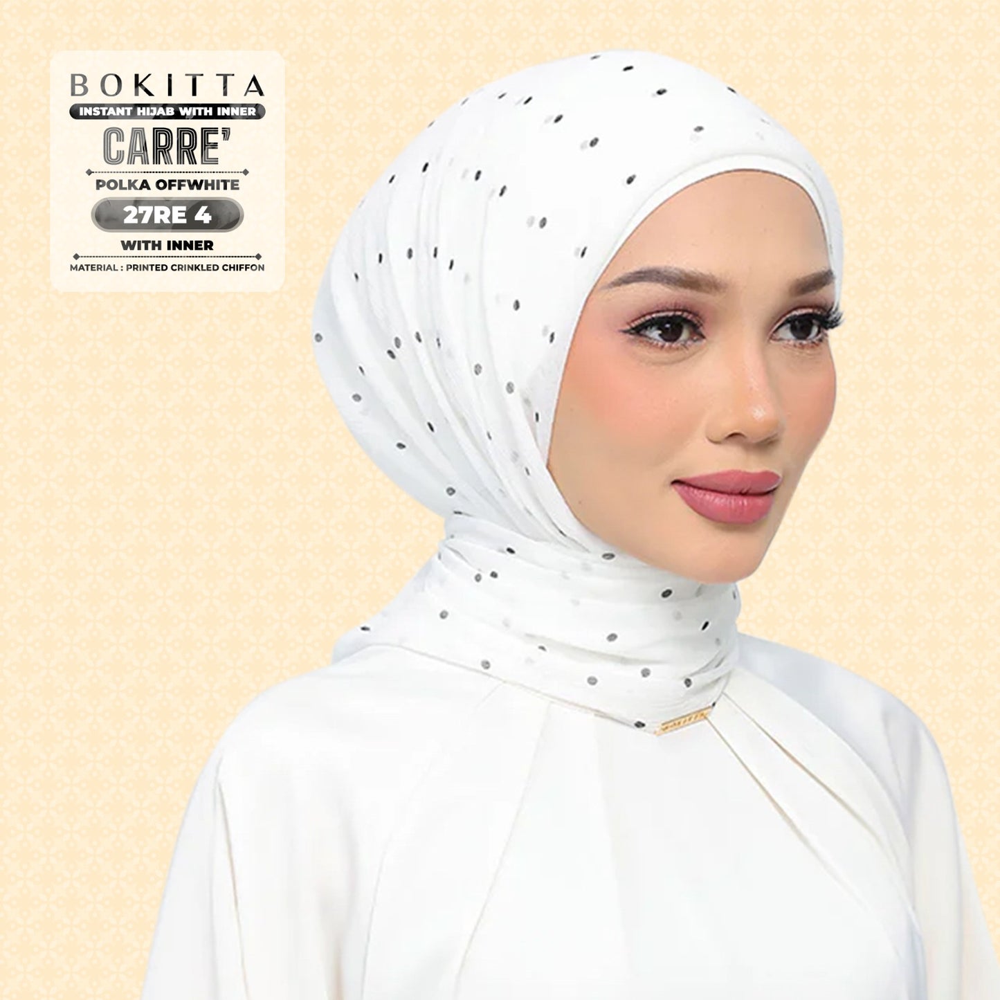 Bokitta Inspired Polka Offwhite Collecion - Free Box