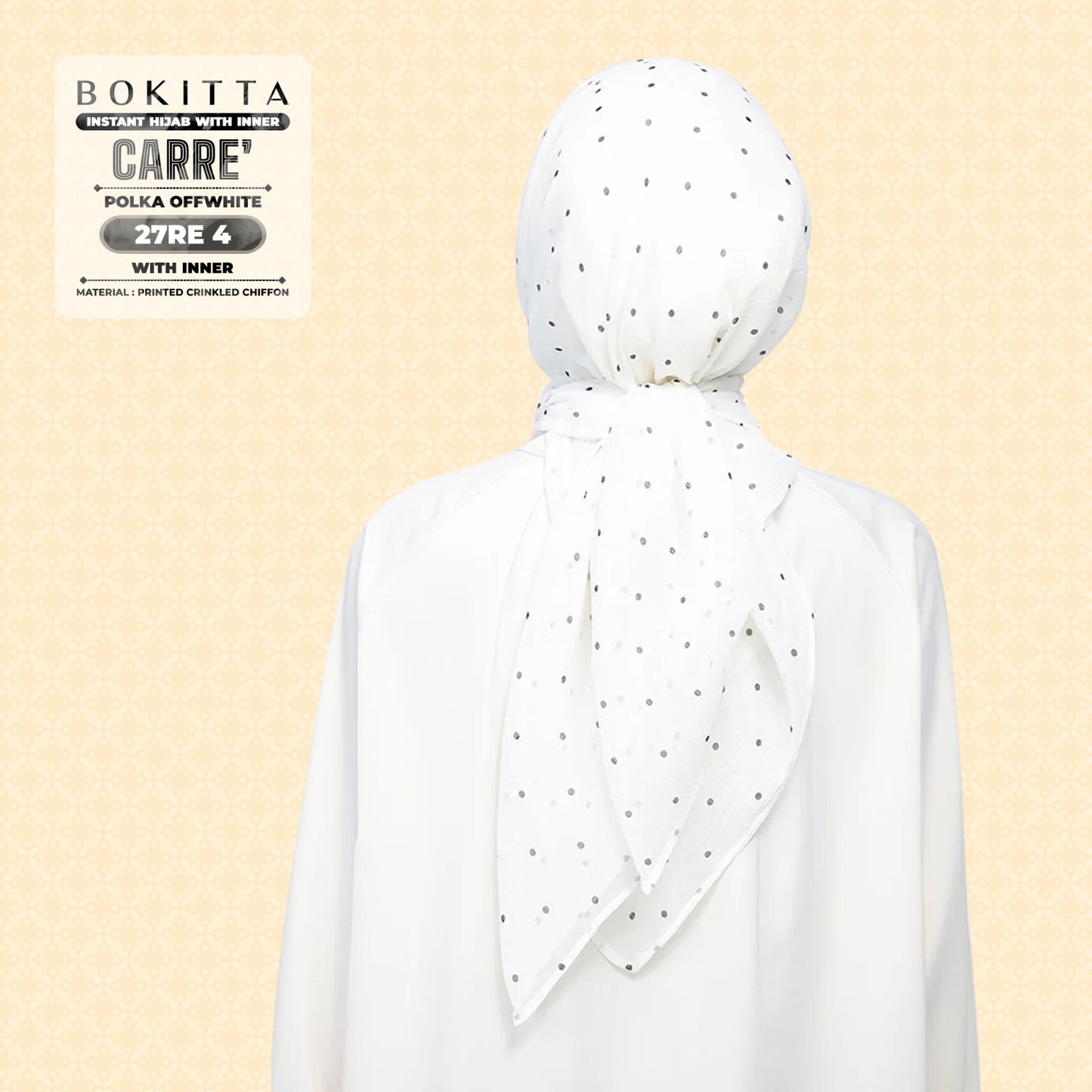 Bokitta Inspired Polka Offwhite Collecion - Free Box
