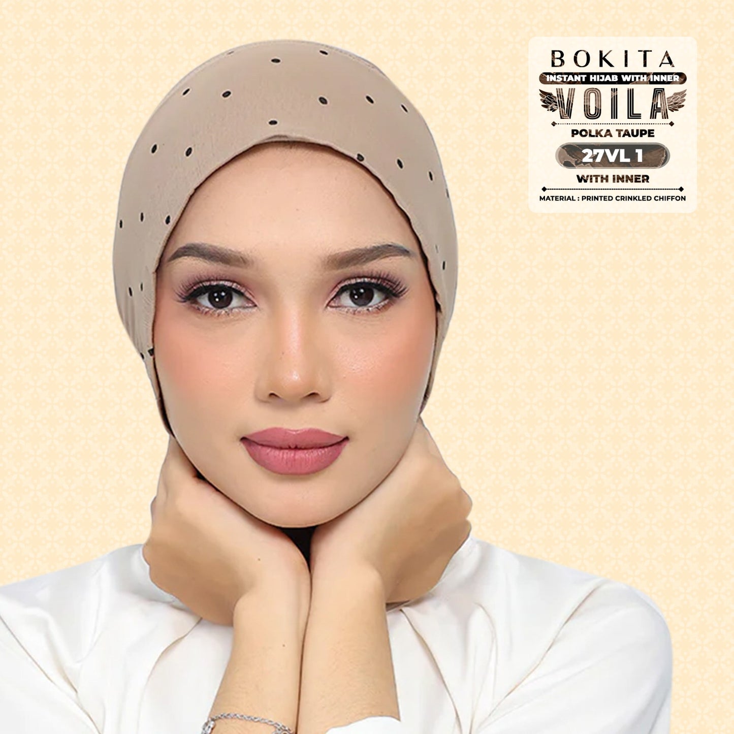 Bokitta Inspired Polka Taupe Collecion - Free Box