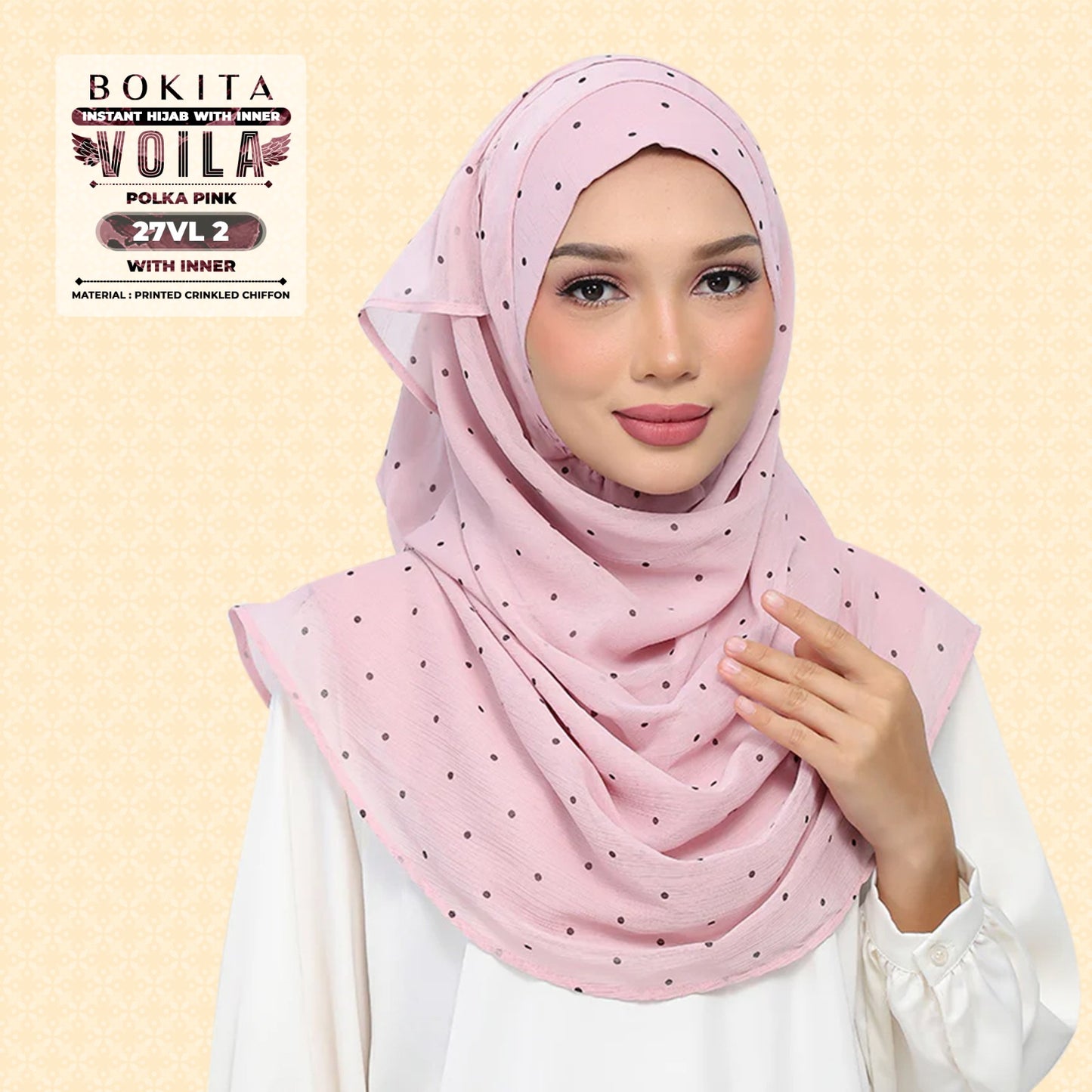 Bokitta Inspired Polka Pink Collecion - Free Box