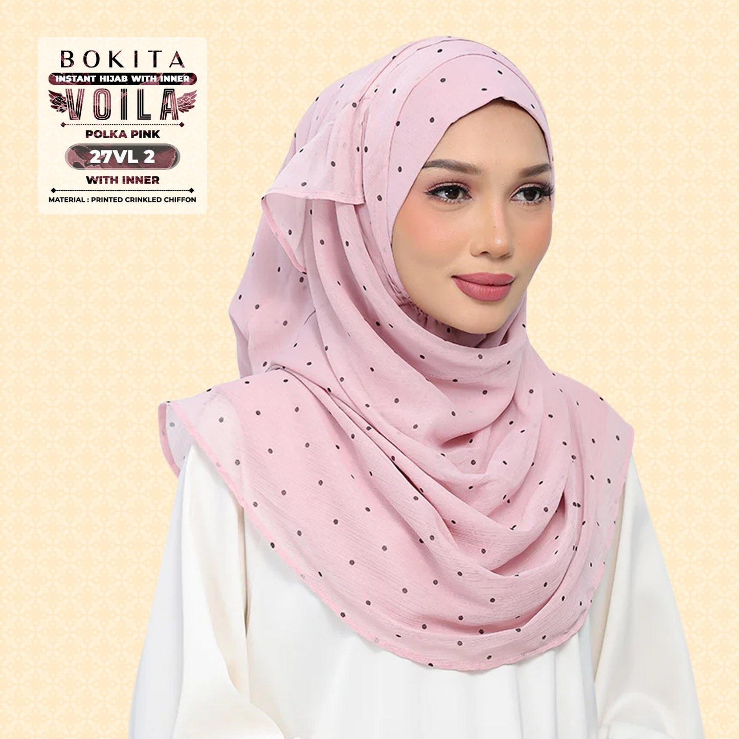 Bokitta Inspired Polka Pink Collecion - Free Box