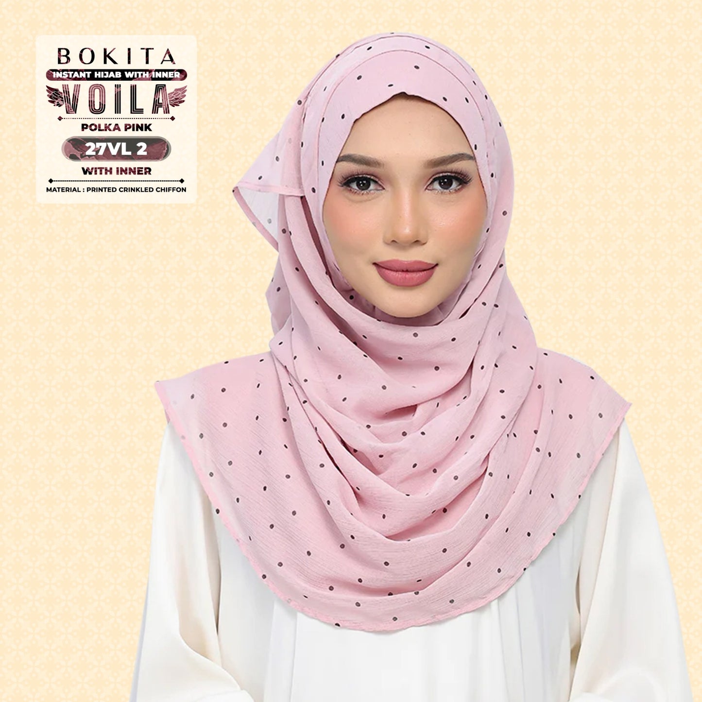 Bokitta Inspired Polka Pink Collecion - Free Box