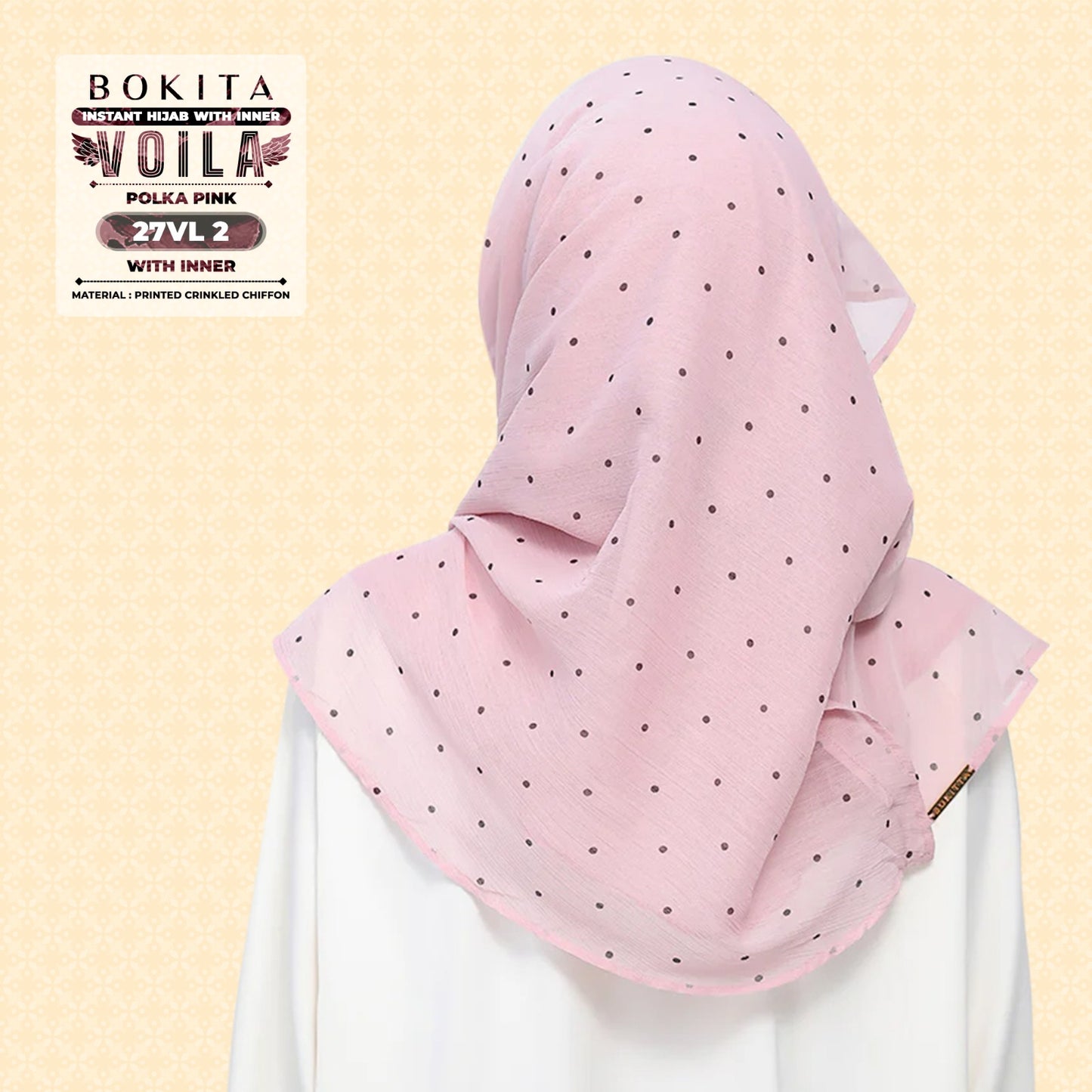 Bokitta Inspired Polka Pink Collecion - Free Box
