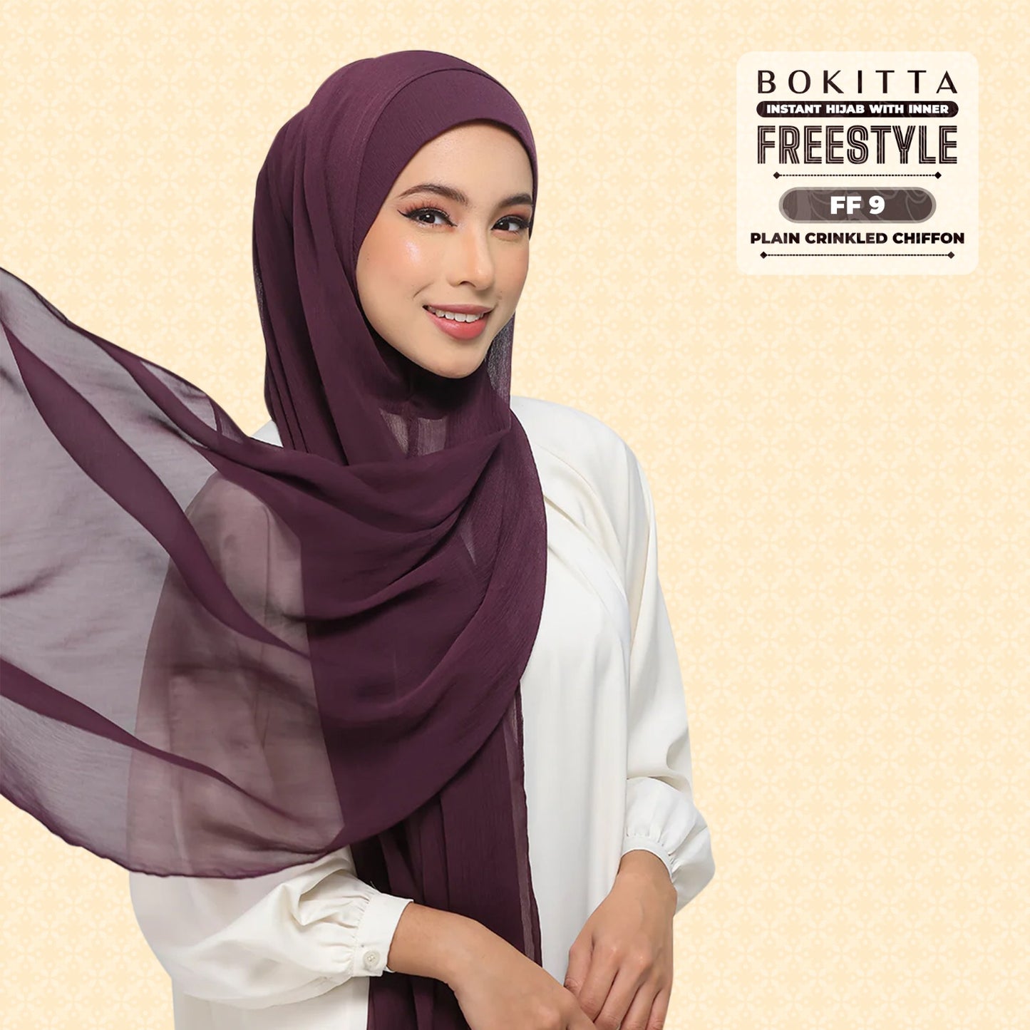 Bokitta Inspired Plain Collection In Purple - Free Box