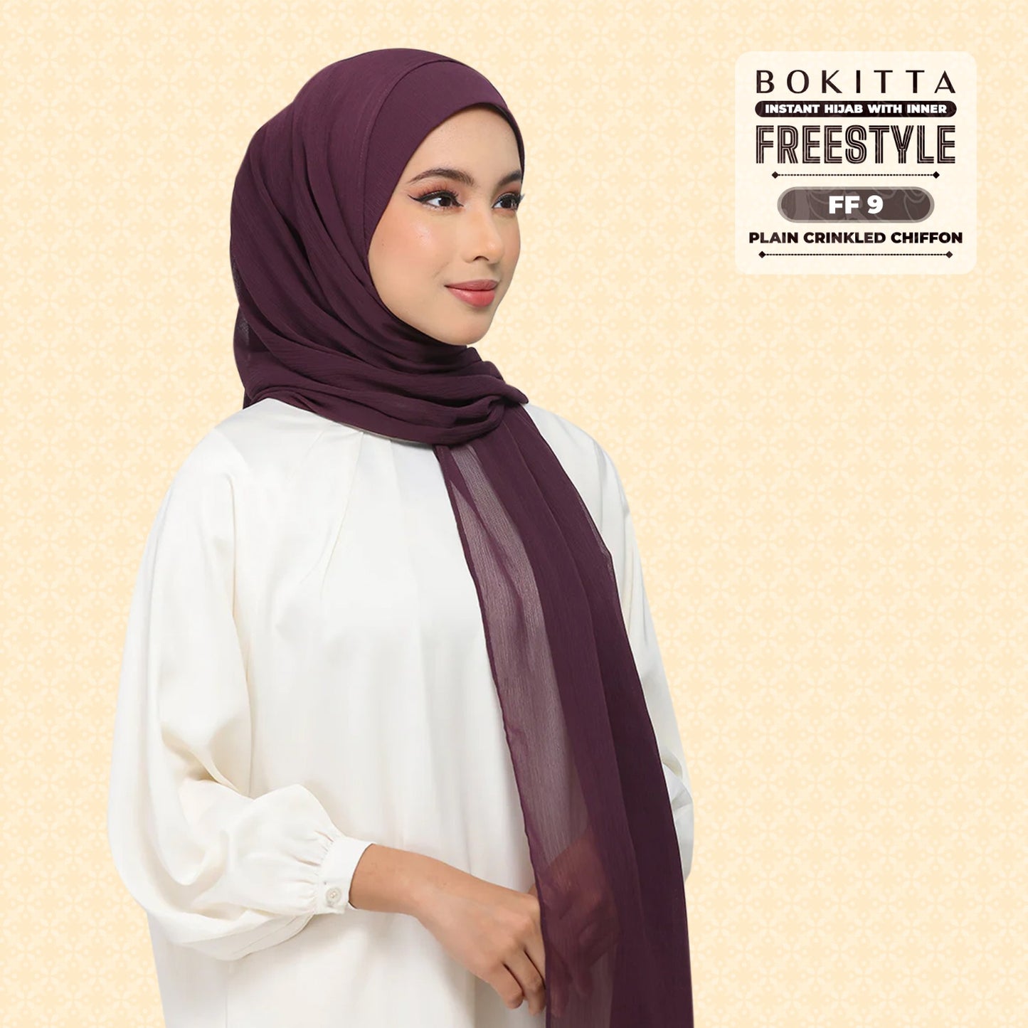 Bokitta Inspired Plain Collection In Purple - Free Box