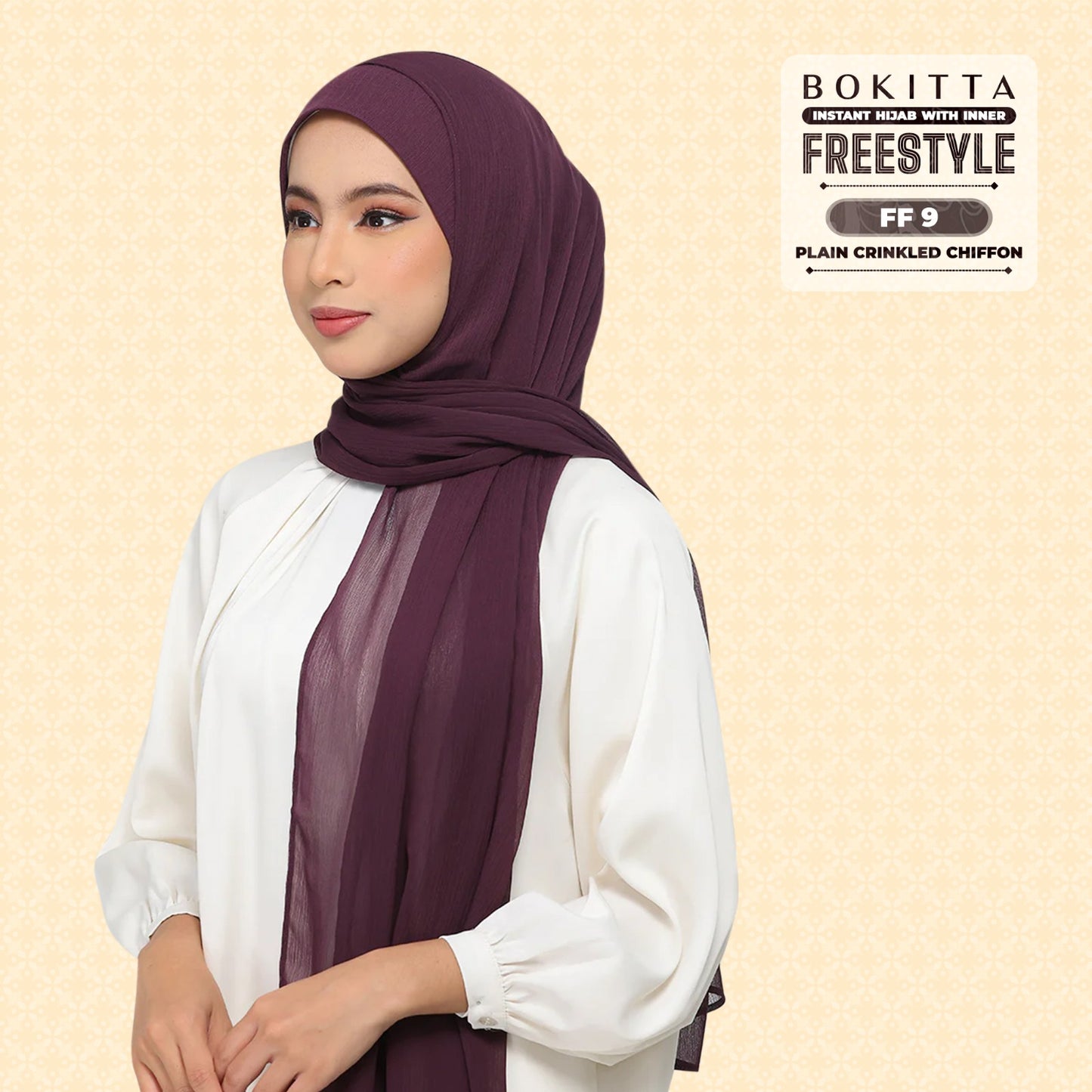 Bokitta Inspired Plain Collection In Purple - Free Box