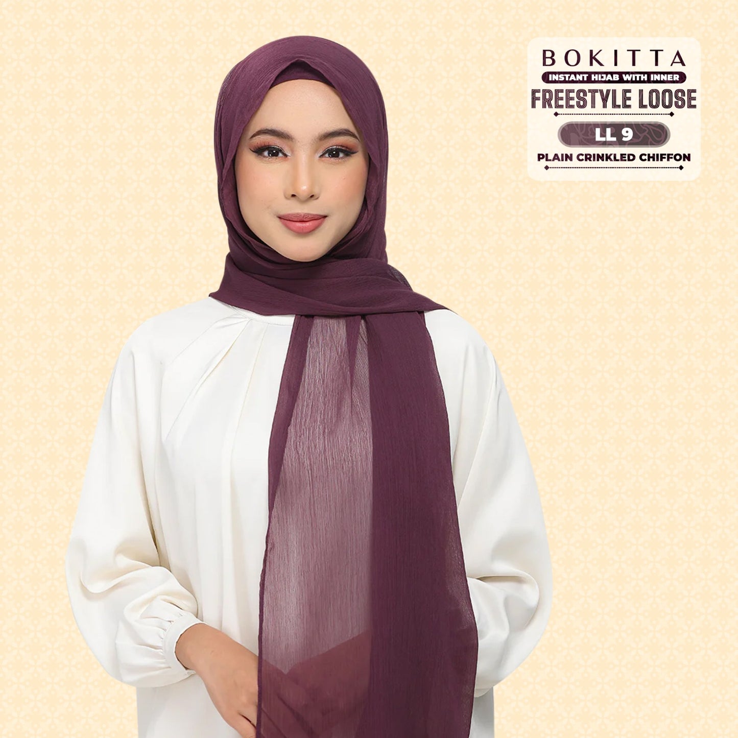 Bokitta Inspired Plain Collection In Purple - Free Box
